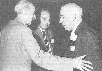 Hevesy György, Otto Hahn és Niels Bohr
