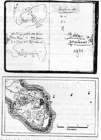 E.L. mérési j.kónyve alul a
publikált térkép