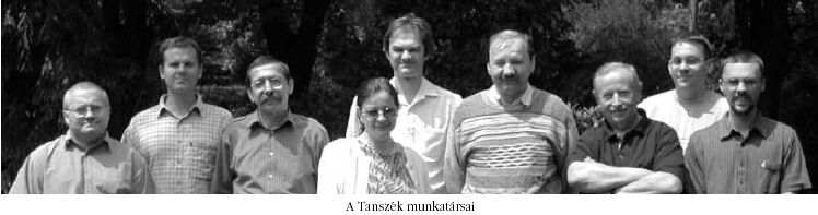 a Tanszk munkatrsai